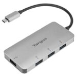 ADAPTADOR TARGUS USB-C A 4xUSB 3.0 PLATA