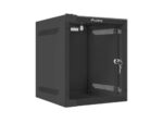 ARMARIO LANBERG MURAL RACK 10" 6U/280X310 FLAT PACK NEGRO PUERTA CRISTAL