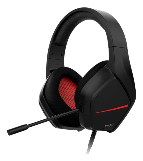 AURICULAR GAMNG KROM KOPA MOVE ESTEREO NEGRO ROJO