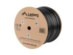 BOBINA CABLE RED LANBERG EXTERIOR UTP RJ45 CAT.6 GEL-FILLED CU AWG24 305M NEGRO