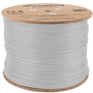 BOBINA CABLE RED LANBERG FTP RJ45 CAT.6A SOLIDO CU AWG24 LSZH CPR 305M GRIS FLU