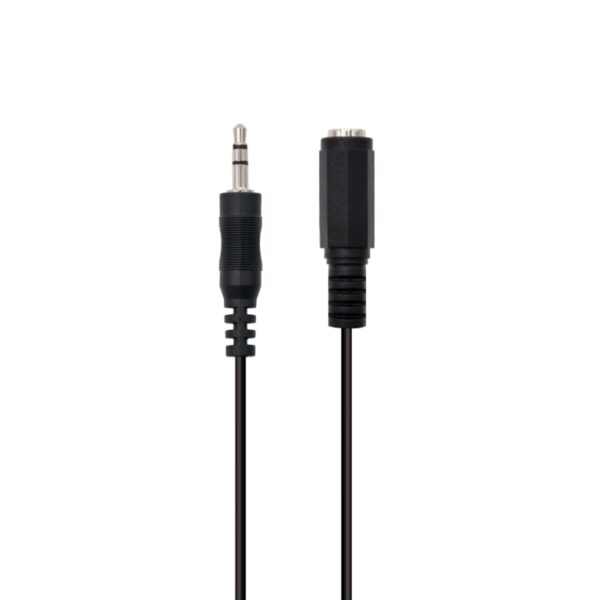 CABLE AUDIO ESTEREO EWENT JACK 3,5MM MACHO A 3,5MM HEMBRA 2m