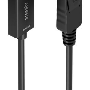 CABLE CONVERSOR AISENS DISPLAYPORT/M A HDMI/M 4K@60HZ NEGRO 1.0M