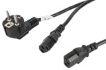 CABLE DE ALIMENTACION LANBERG SCHUKO CEE 7/7 A 2X IEC320 C13 2M