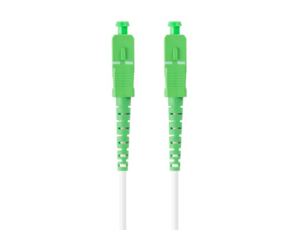CABLE DE FIBRAOPTICA LANBERG 30M MONO SC/APC-SC/APC SIMPLEX G657A2 LSZH BLANC