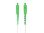 CABLE DE FIBRAOPTICA LANBERG 5M MONO SC/APC-SC/APC SIMPLEX G657B3 LSZH BLANC