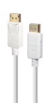 CABLE DISPLAYPORT GEMBIRD 4K DE 1,8 M, BLANCO
