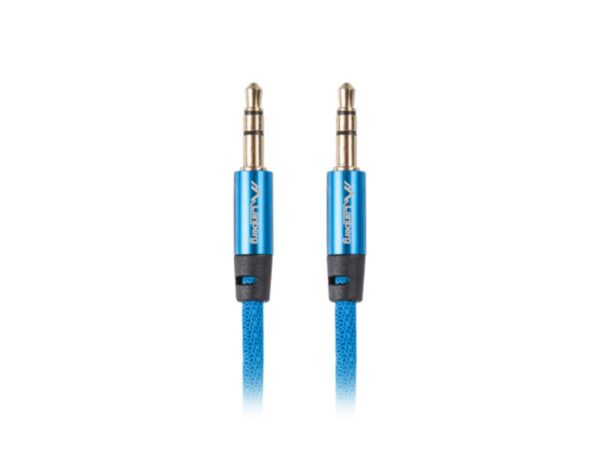 CABLE ESTEREO LANBERG JACK 3.5MM MACHO/JACK 3.5MM MACHO 1M AZUL