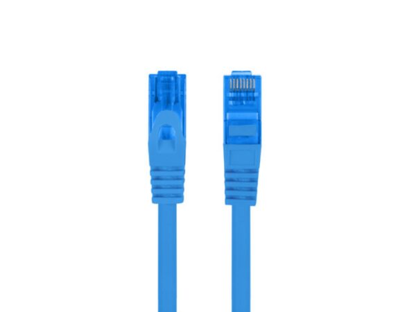 CABLE RED LANBERG LATIGUILLO CAT.6A S/FTP LSZH CCA 0.50M AZUL FLUKE PASSED