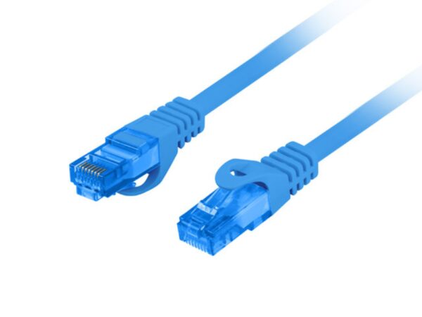 CABLE RED LANBERG LATIGUILLO CAT.6A S/FTP LSZH CCA 3M AZUL FLUKE PASSED