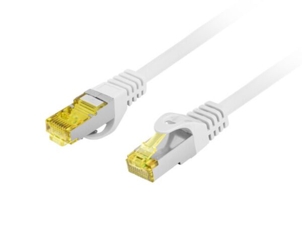 CABLE RED LANBERG LATIGUILLO CAT.6A S/FTP LSZH CU 0.25M GRIS FLUKE PASSED