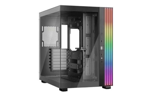 CAJA BEQUIET LIGHT BASE 600 DX ATX SIN FUENTE ARGB NEGRO