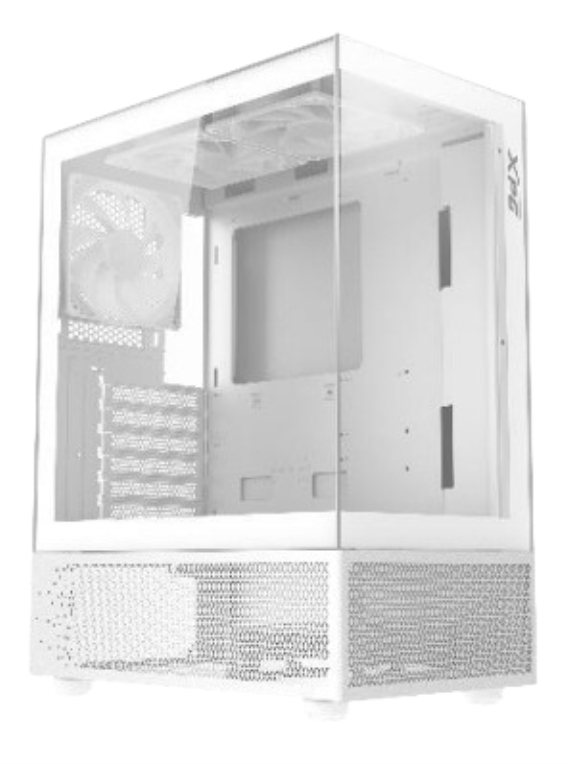 CAJA GAMING XPG INVADER X MINI ATX 1XUSB-C 2XUSB SIN FUENTE ARGB BLANCO