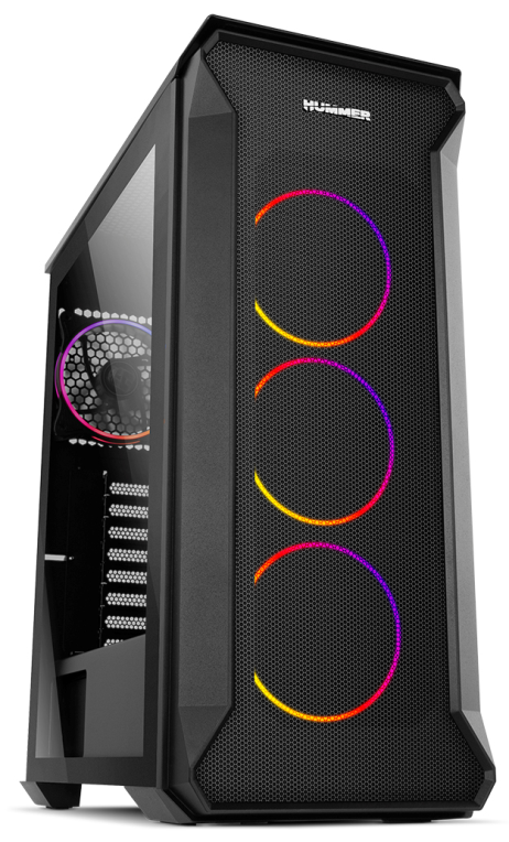 CAJA NOX HUMMER QUANTUM ATX 1XUSB3.0 2XUSB2.0 NEGRO ARGB