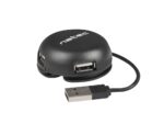 HUB NATEC BUMBLEBEE 4 PUERTOS USB 2.0 NEGRO