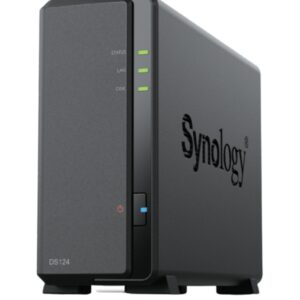 NAS SYNOLOGY DS124 1 BAHIA ETHERNET J4125 NEGRO