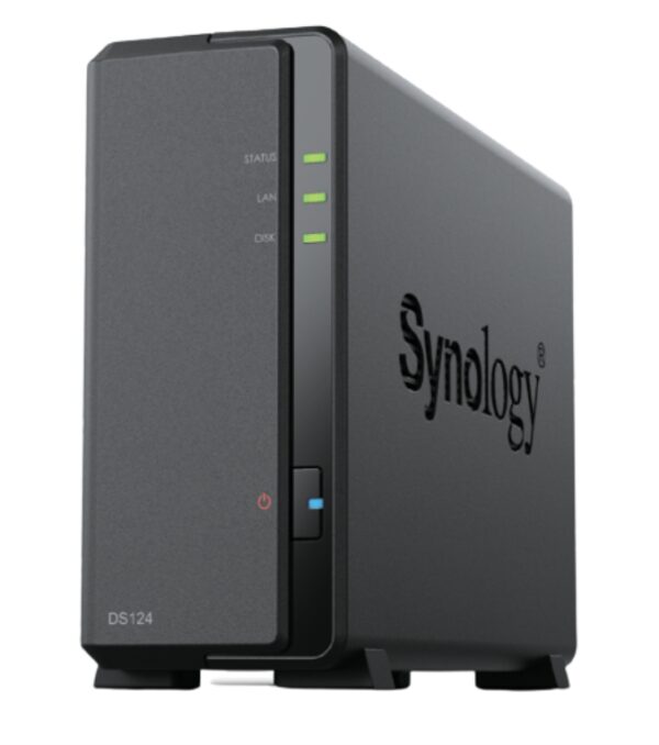 NAS SYNOLOGY DS124 1 BAHIA ETHERNET J4125 NEGRO