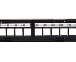 PANEL DE CONEXIONES WP 19" UTP MODULAR VACIO PARA 24 TOMAS KEYSTONE, 1U