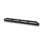 PANEL PARCHEO AISENS 24 PUERTOS RJ45 CAT.6 UTP 1U DUAL IDC GESTION CABLES