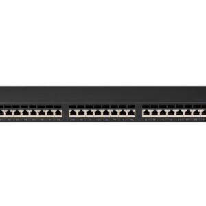 PATCH PANEL 24 PORT 1U 19" CAT.6A FTP BLACK LANBERG