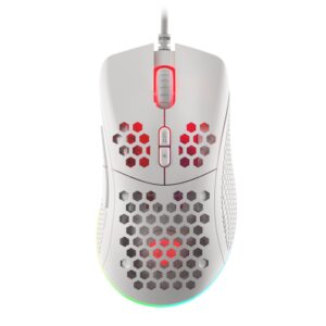 RATON GAMING GENESIS KRYPTON 555 RGB SENSOR PMW3333 8000 DPI BLANCO