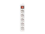 REGLETA LANBERG 5 TOMAS SCHUKO CON PROTECION BLANCA 3M