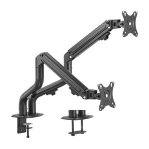 SOPORTE ESCRITORIO AJUST GEMBIRD CON BRAZO PARA 2 PANTALLAS 17-32 HASTA 8 KG