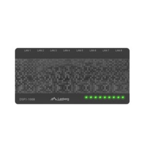 SWITCH LANBERG 8 PUERTOS GIGABIT RJ45 ETHERNET