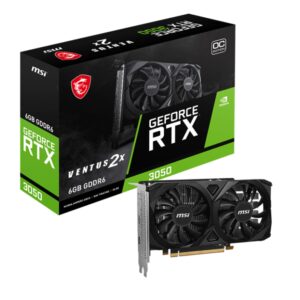 TARJETA GRAFICA MSI RTX 3050 VENTUS 2X E 6GB OC