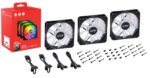 VENTILADOR CAJA XPG VENTOR 120MM NEGRO RGB X3