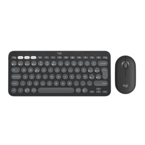 COMBO TECLADO RATON LOGITECH QWERTY INALAMBRICO GRAFITO