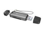 LECTOR DE TARJETAS NATEC SCARAB 3 USB 3.1 GEN 1 USB-A + USB-C SD/MICRO SD