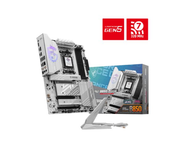 PLACA BASE MSI MPG B850 EDGE TI WIFI PCI-E x16 Gen5, M.2 Gen5