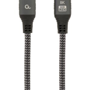 CABLE TRENZADO HDMI 2.1 8K 60HZ GEMBIRD SELECT PLUS SERIES CON ETHERNET 1M NEGRO