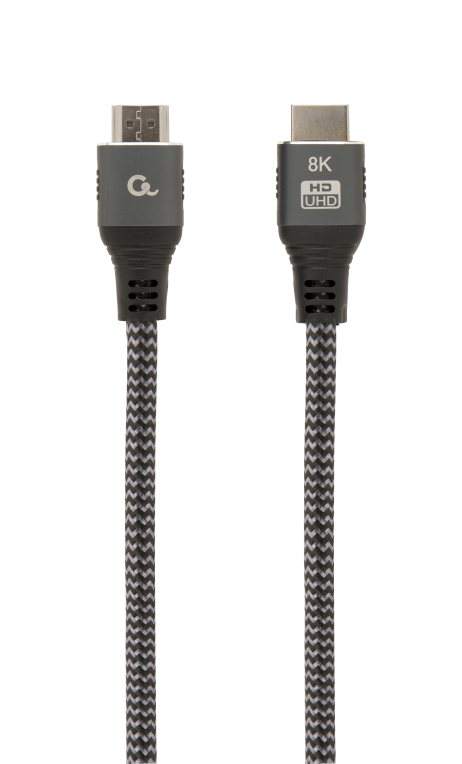 CABLE TRENZADO HDMI 2.1 8K 60HZ GEMBIRD SELECT PLUS SERIES CON ETHERNET 1M NEGRO