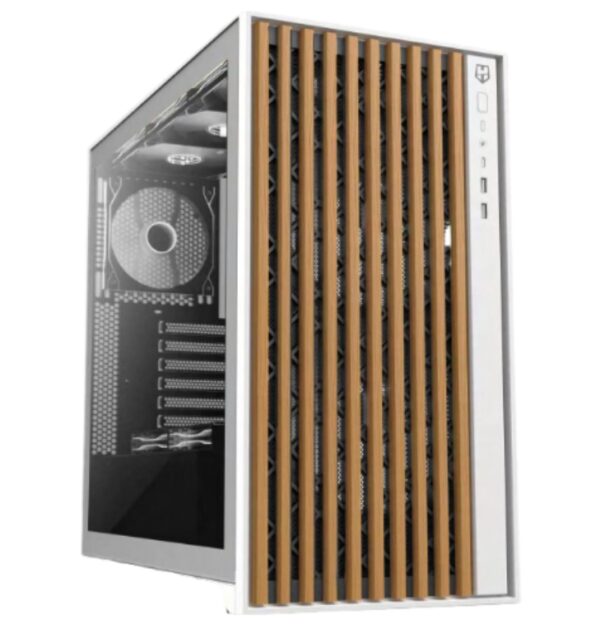 CAJA ATX NOX HUMMER ELEMENT MADERA BLANCO