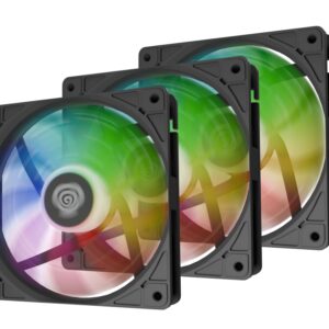 VENTILADOR GENESIS OXAL 120 ARGB NEGRO PACK 3 UDS