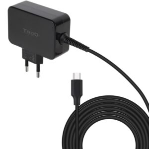 CARGADOR TOOQ PORTATIL GAN USB-C PD 45W NEGRO