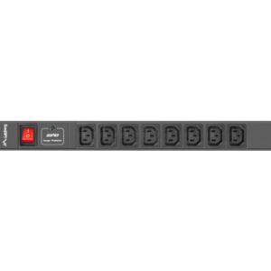 REGLETA LANBERG 1U 16A RACK 19 8X SOCKET IEC C13 NEGRO 2M