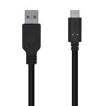 CABLE AISENS USB 3.1 GEN2 10GBPS 3A TIPO USB-C M-A M NEGRO 0,5mts