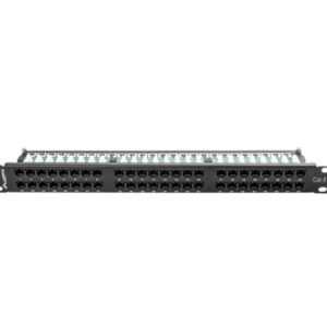 PATCH PANEL LANBERG 48 PUERTOS 1U 19? CAT.6 NEGRO