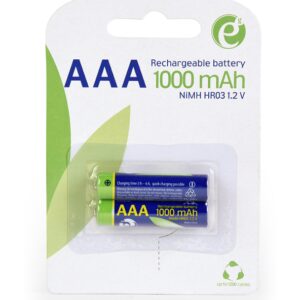 PILAS AAA GEMBIRD NI-MH RECARGABLE 1000MAH 2PCS BLISTER PACK