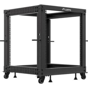 ARMARIO LANBERG ABIERTO RACK 19" 12U 600X600 AJUSTABLE HASTA 1100 NEGRO