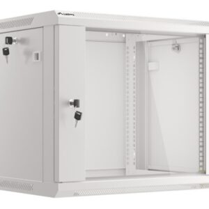 ARMARIO LANBERG MURAL 9U 600X450 RACK 19 FLAT PACK V2 PUERTA CRISTAL GRIS
