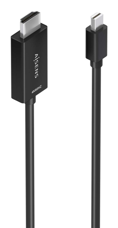 CABLE CONVERSOR AISENS MINI DP/M A HDMI/M 4K@60HZ NEGRO 3.0M