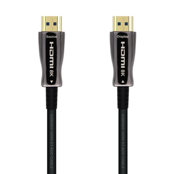 CABLE HDMI AISENS V2.1 OPTICO ACTIVO AOC 8K60HZ M/M 40M NEGRO