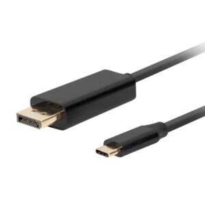 CABLE USB-C A DISPLAYPORT LANBERG MACHO/MACHO 0.5M 4K 60HZ NEGRO