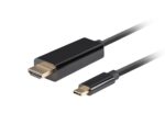 CABLE USB-C A HDMI LANBERG MACHO/MACHO 4K 60HZ 1M NEGRO