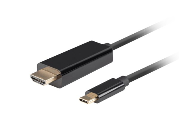 CABLE USB-C A HDMI LANBERG MACHO/MACHO 4K 60HZ 1M NEGRO
