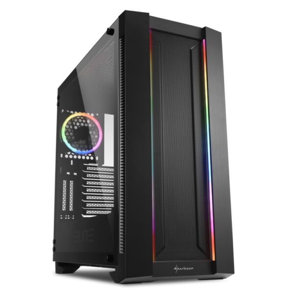 CAJA ATX SHARKOON ELITE SHARK CA200M 2XUSB3.0 SIN FUENTE NEGRO